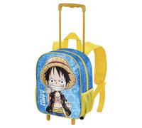 One Piece Monkey-Mochila con Ruedas Pequeña, Azul, 26 x 34 cm, Capacidad 12,5 L