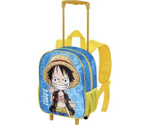 One Piece Monkey-Mochila con Ruedas Pequeña, Azul, 26 x 34 cm, Capacidad 12,5 L