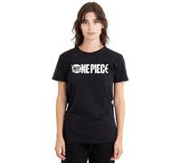 One Piece Mono Logo Ladies T Shirt, Black Camiseta, Negro, M para Mujer