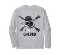 One Piece Mono Skull & Logo Manga Larga