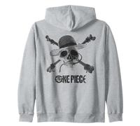 One Piece Mono Skull & Logo Sudadera con Capucha