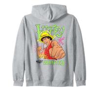 One Piece Neon Luffy Most Wanted Sudadera con Capucha