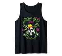 One Piece Neon Skull and Cross Bones Camiseta sin Mangas