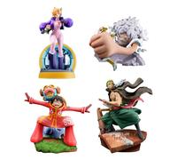 One Piece Petitrama Pvc Mini Statua Logbox Re Birth Egghead Set 9 Cm Megahouse