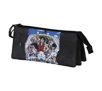 One Piece Pirates-Portatodo Triple FAN 2.0, Azul, 23 x 11 cm