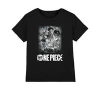 One Piece Poster Tshirt Camiseta Infantil, Negro, 5-6 A
