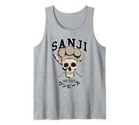 One Piece Sanji Collegic Skull Camiseta sin Mangas