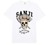 One Piece Sanji Collegic Skull Comfort Colors Adult Heavyweight T-Shirt