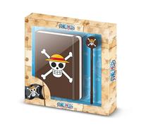 One Piece Skull-Caja Regalo con Diario y Bolígrafo Fashion, Marrón