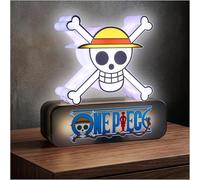 One Piece Skull Lámpara LED 3D, Luz Nocturna LED con 3 Niveles de Brillo, Alimentación USB-C o Pilas, Lámpara de Mesita de Noche, Decoración Habitación Manga, Regalos Anime (Multi 3D Calavera)