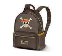 One Piece Skull-Mochila Heady, Marrón, 15 x 24,5 cm, Capacidad 8 L