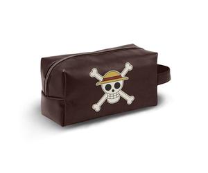 One Piece Skull-Neceser de Viaje Brick Plus, Marrón, 27 x 13 cm