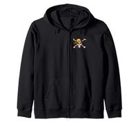 One Piece Stacked Logos Front Back Sudadera con Capucha