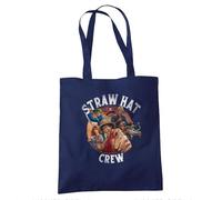 One Piece Straw Hat Crew Bolsa Tote Reutilizable para Compras y Viaje, Marino