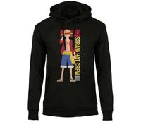 One Piece - Sudadera con Capucha - Straw Hat Crew, Sudadera Unisex de Algodón, Vestibilidad Regular para Adulto y Niño L