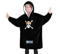 One Piece Sudadera Niño con Capucha de Forro Polar - Talla Única, Cómoda Bata Manta Capucha Oversized - Regalos Navidad