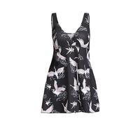 One Piece Swimsuits Bañador Manga Larga Mujer Trajes de Baño de Talla Grande para Mujer Conjuntos Tankini con Pantalones para Niño Conjunto Bikini Bañadores 2 Piezas (Black XXXXL)