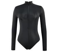 One Piece Swimsuits Bañador Talla Grande Interior Moldeadora de Abierta para Mujer Mono Sin Costuras de Cintura Alta Conjunto Bikini Sexy Realce One Piece Swimsuits Bañador (Black XXXXXL)