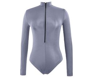 One Piece Swimsuits Bañador Talla Grande Interior Moldeadora de Abierta para Mujer Mono Sin Costuras de Cintura Alta Conjunto Bikini Sexy Realce One Piece Swimsuits Bañador Talla (Grey XXXXL)