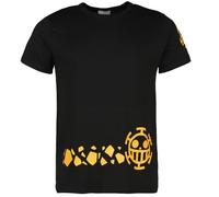 One Piece Trafalgar New World Unisex Camiseta Negro XXL 100% algodón Regular