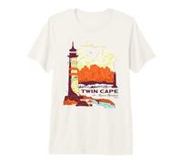 One Piece Twin Cape Reverse Mountain Poster Camiseta Premium