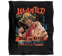 One Piece Wanted Dead Or Alive Scribbled Manta súper Suave con Tacto Sedoso 152 X 127 Cm