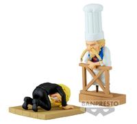One Piece Wcf Log Series Sanji & Zeff 2 World Collectable Figura 8cm Banpresto
