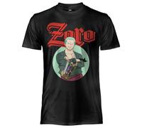 One Piece - Zoro - Camiseta de algodón para hombre y mujer, corte clásico para adultos y adolescentes