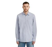 One Pkt Regular Shirt LS, Ash Blue Micro Stripe D28117-e067-h422, M