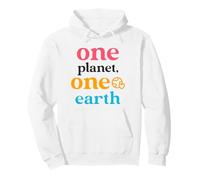 One Planet One Earth (Gráfico de la Tierra) Sudadera con Capucha
