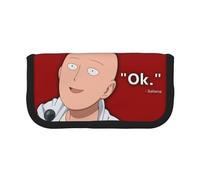 One Punch Man - Estuche para lápices Saitama/Tatsumaki/Genos, estuche de lápices de anime de gran capacidad, bolsa de papelería para estudiantes de anime, tipo 1, 19*9*5CM