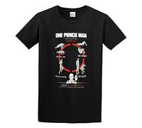One Punch Saitama Workout Training to Be Bald T-Shirt Man's Fashion Cotton Black Clothes, Negro , S