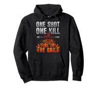 One Shot One Kill Fire Grill Caza de Ciervos Sudadera con Capucha