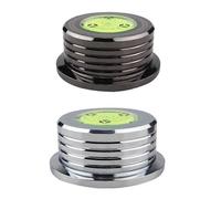(One-size, silver) Universal 60Hz Lp Vinyl Record Player Disc Turntable Stabilizer with Level Aluminum Alloy Weight Clamp
