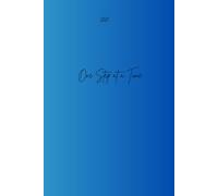 One Step at a Time - 2025 Planner: A minimal lined notebook with date space, inspirational cover, and yearly calendar