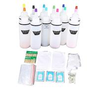 One Step Tie Dye, paquete de tinte de tela de 12 colores, adecuado para todas las edades, fácil de usar, amplia gama de aplicaciones, materiales respetuosos con el medio ambiente