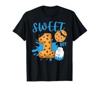 One Sweet Boy - Tema de Leche con Galletas para Primer cumpleaños Camiseta
