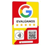 One Tap Only - Tarjetas de revisión de Google en español, toque para reseñas instantáneas, compatible con todos los teléfonos, NFC y QR con grifo inteligente reutilizable, aumenta las reseñas de