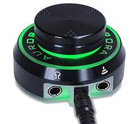 One Tattoo World Premium Quality Aurora Fuente de alimentación colorida del tatuaje con el botón de voltaje ajustable, color negro, OTW-PDL1-1