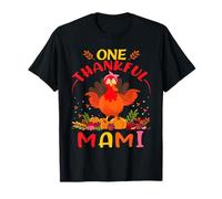 One Thankful Mami Turkey Fall Autumn Thanksgiving Camiseta