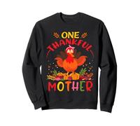 One Thankful Mother Turkey Fall Autumn Thanksgiving Sudadera