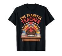 One Thankful Teacher Thanksgiving Turkey Classroom Outfit Camiseta