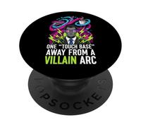 One Touch Base Away from A Villain ARC Funny Office Humor PopSockets PopGrip Adhesivo