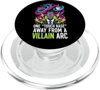 One Touch Base Away from A Villain ARC Funny Office Humor PopSockets PopGrip para MagSafe