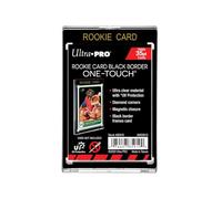 (5-Pack) Ultra PRO 35pt Negro Rookie UV Un Toque Magnético Carta Soporte