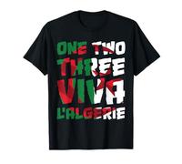 One Two Three Viva l'algérie Algeria Algériens DZ Algérien Camiseta
