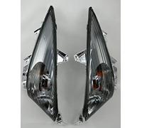 one Uno de camamoto cod. 77206378F par de intermitentes delanteros homologados CE kit cromado/humo compatible con yamaha t-max 500cc año 2008 a 2011