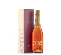ONE | Vino Espumoso Brut One Gold Rosè, Vino Espumoso Brut con copos de oro 24K, Cava Premium, Vino 60 meses de crianza, 1 Botella x 75 cl. - One Gold Rosè.