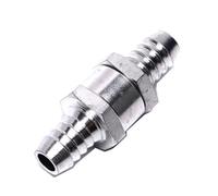 One-Way Non-Return Check Valve Aluminium Fuel Water Gas Air Vacuum Petrol Diesel 4 Size Valves 6/8/10/12mm For Marine Automotive(12mm)