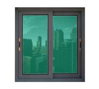 One Way - Película de privacidad para ventana, 75 x 1000 cm, antirreflejos, rayos UV, para baño, hogar y oficina, bloqueador solar verde